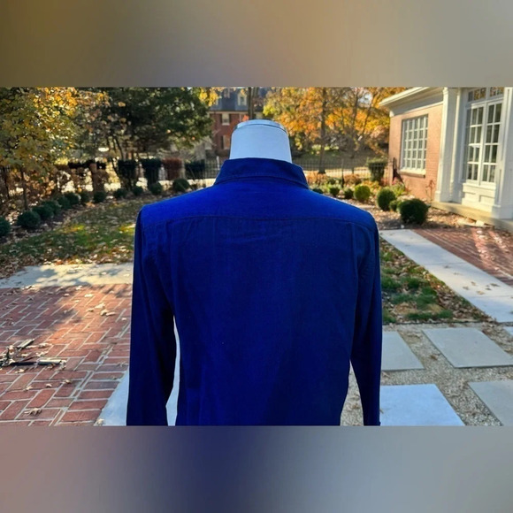 Elk Head Men’s Blue Single Chest Pocket Corduroy Button Down Size M - Picture 5 of 9